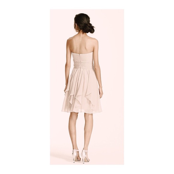 David’s Bridal Strapless Chiffon Dress - Picture 3 of 7